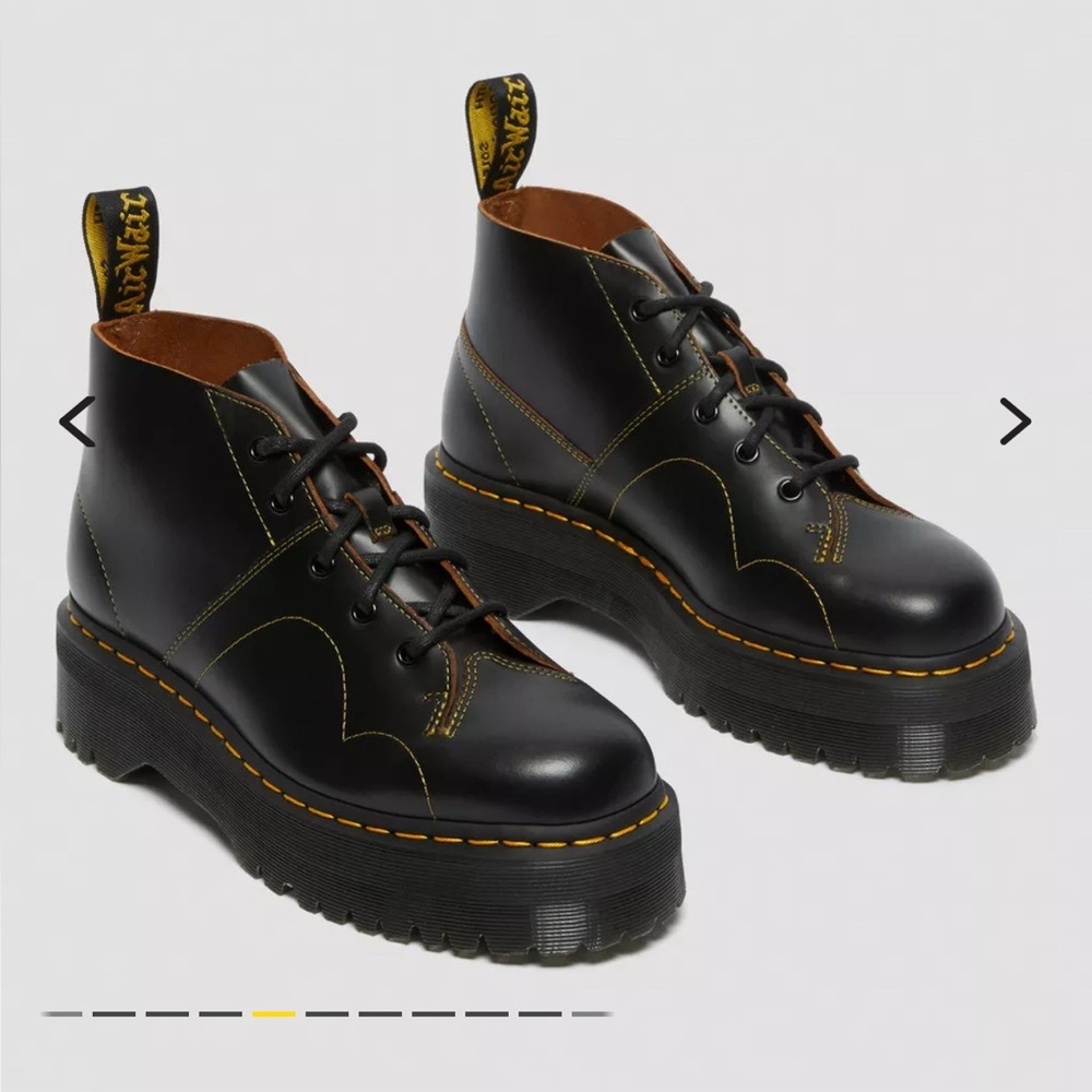 Dr. Martens Church Platform Monkey Boots